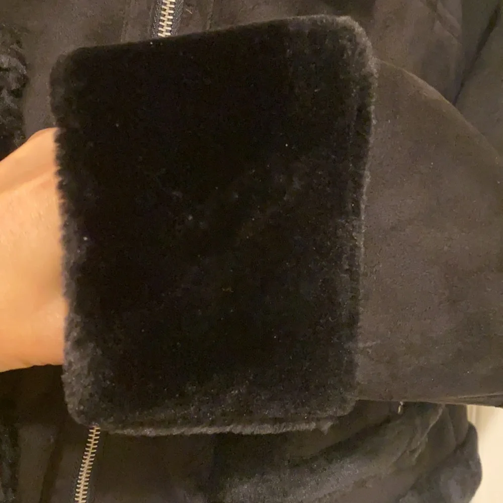 Boohoo Petite Ellie Faux Suede/Fur Cropped Jacket Size 10 - Picture 9 of 13